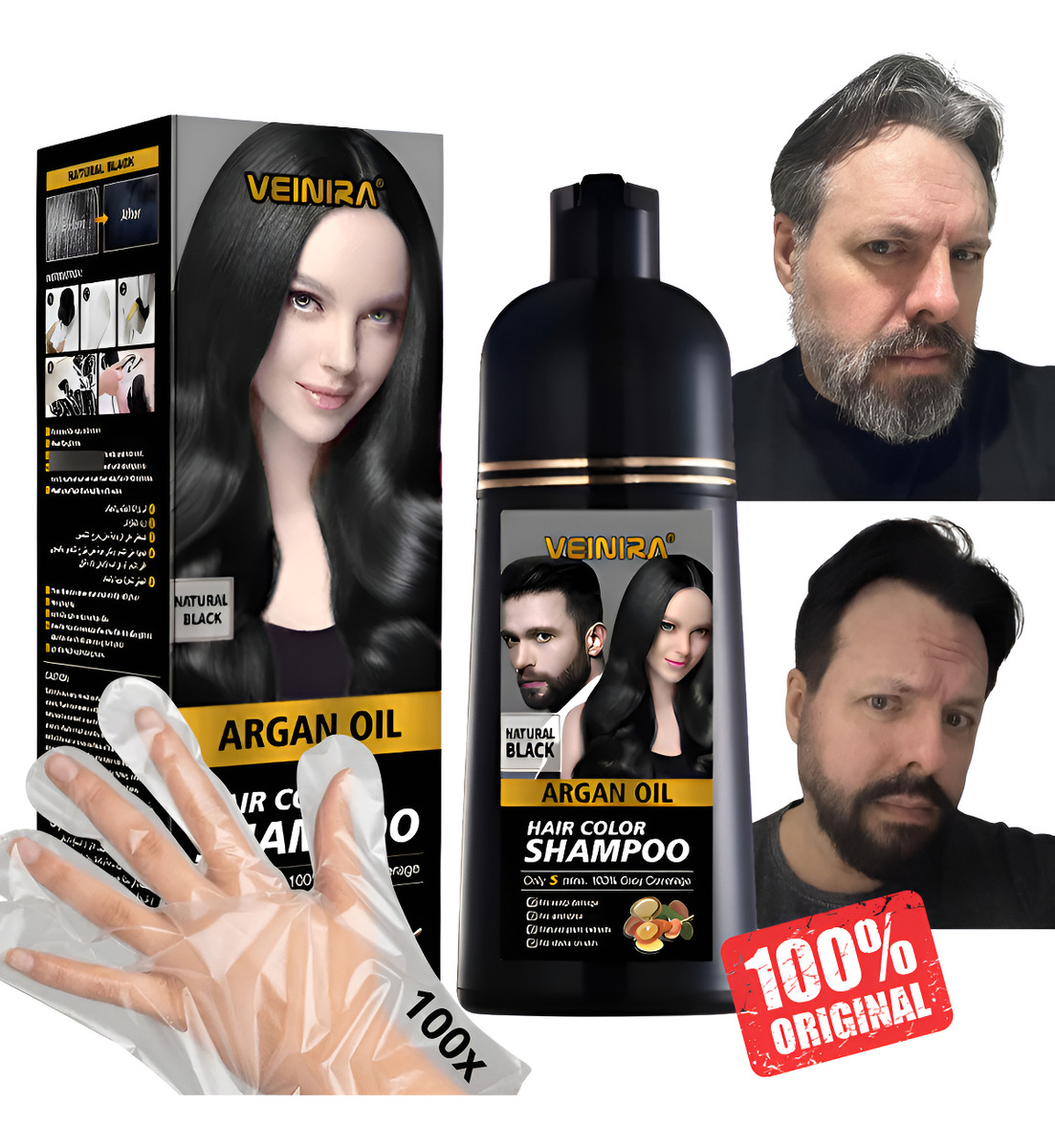 Shampoo Tonalizante Veinira sem Amônia 4