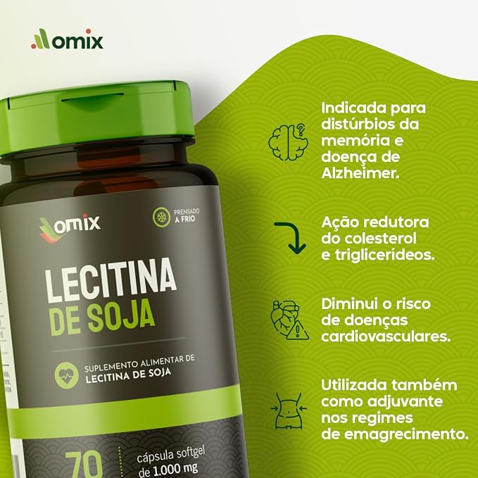 Lecitina de Soja Omix 1000 mg 2