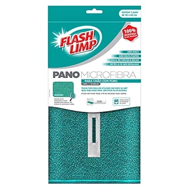 Pano Microfibra para Chão com Furo 2