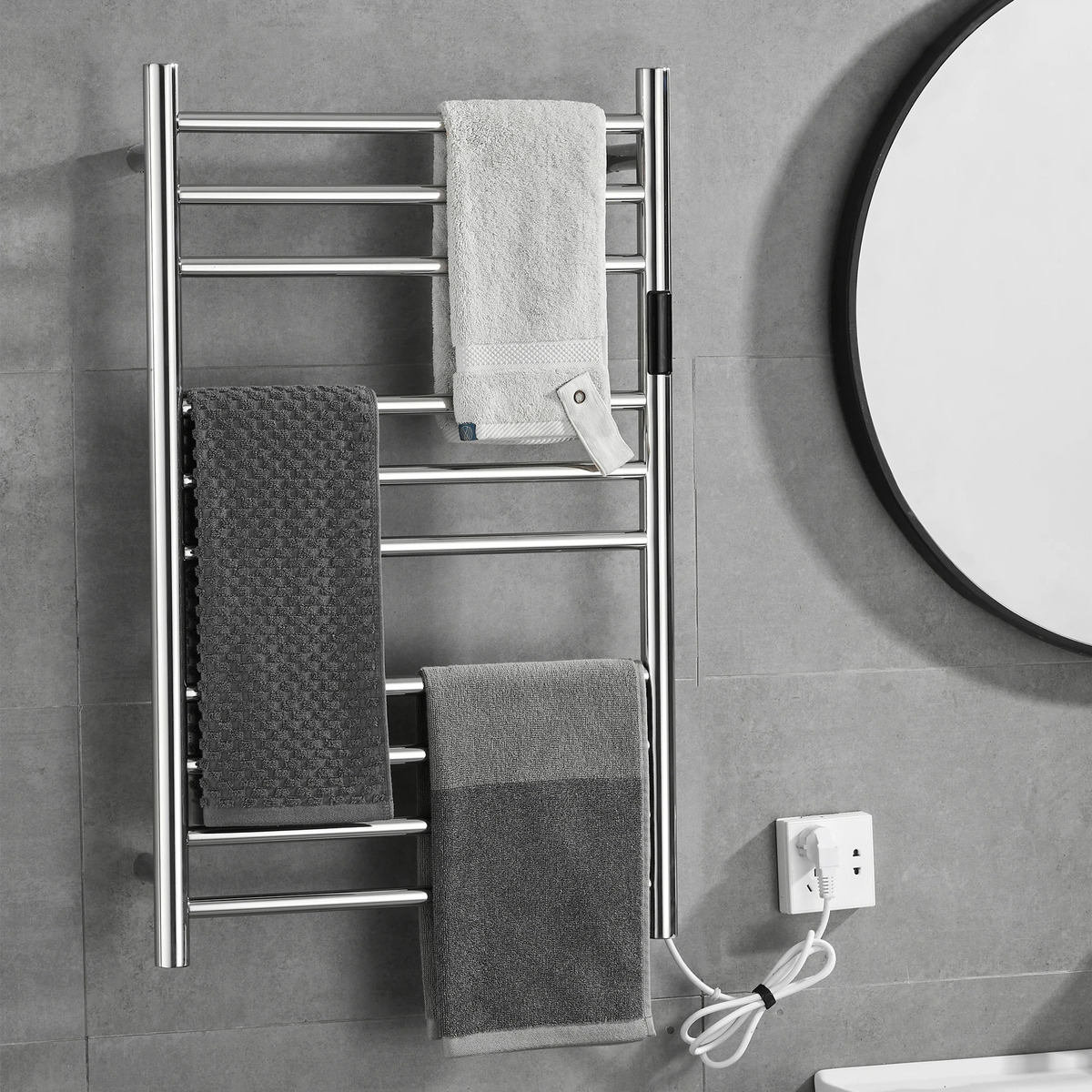 Toalheiro Térmico Bivolt Grande Redondo Inox 3