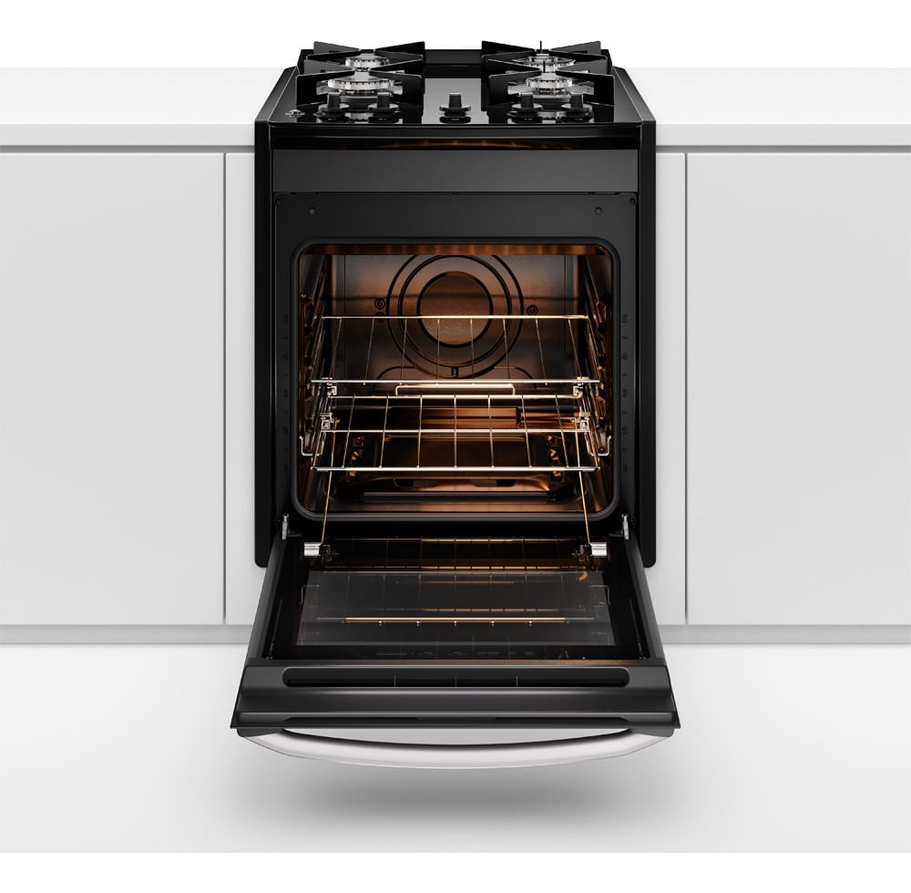 Fogão de Embutir 4 Bocas Electrolux Preto Experience 3
