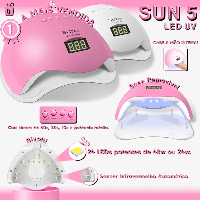 Kit Unha de Gel Completo Cabine Manicure Alongamento Acrigel 3