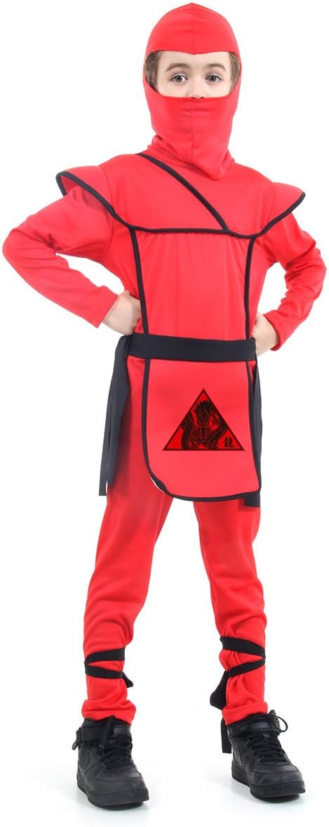 Fantasia Ninja Vermeho Infantil 1