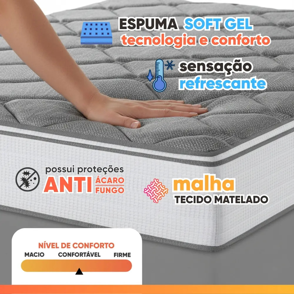 Cama Box Baú King Real Max Force Softgel 5