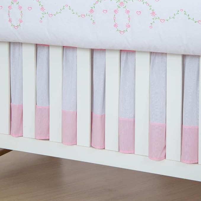 Kit Berço Menina Bordado 9 Peças  5