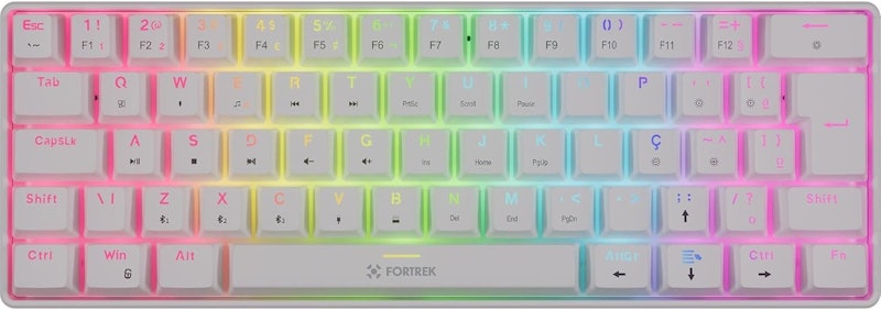 Teclado Mecânico Fortrek Gravity Air Compact Wireless Branco 2