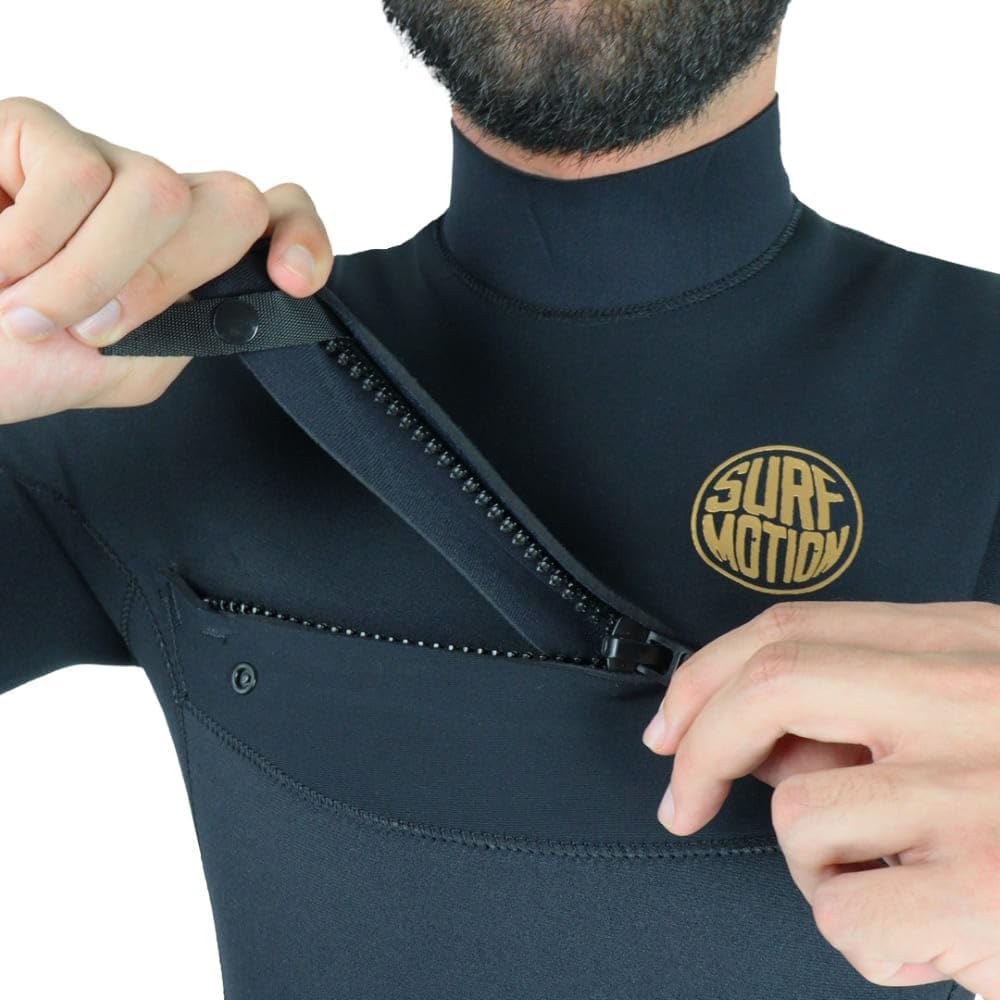 Long John 3mm Vedado Chestziper Curto Surf Motion Pro III 3