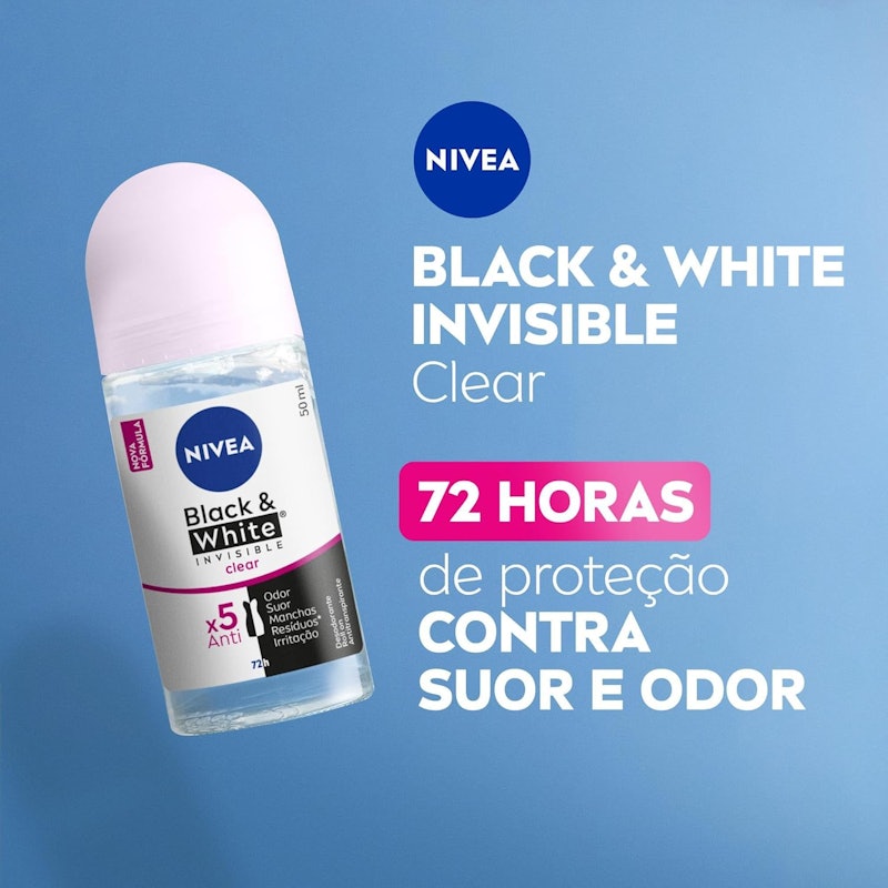 Desodorante Antitranspirante Nivea Invisible Black and White Clear 2
