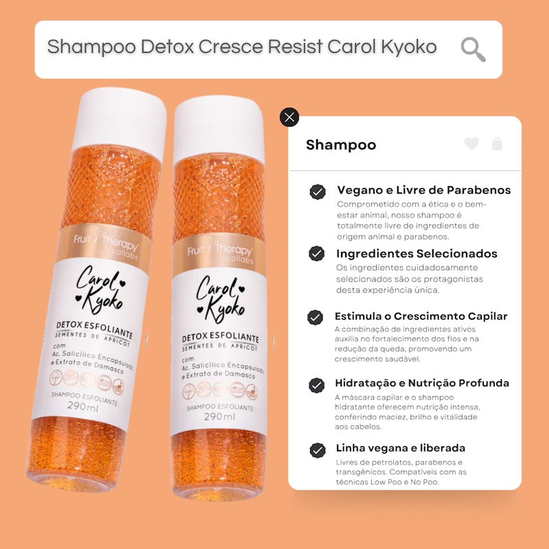 Shampoo Detox Esfoliante Carol Kyoko 2