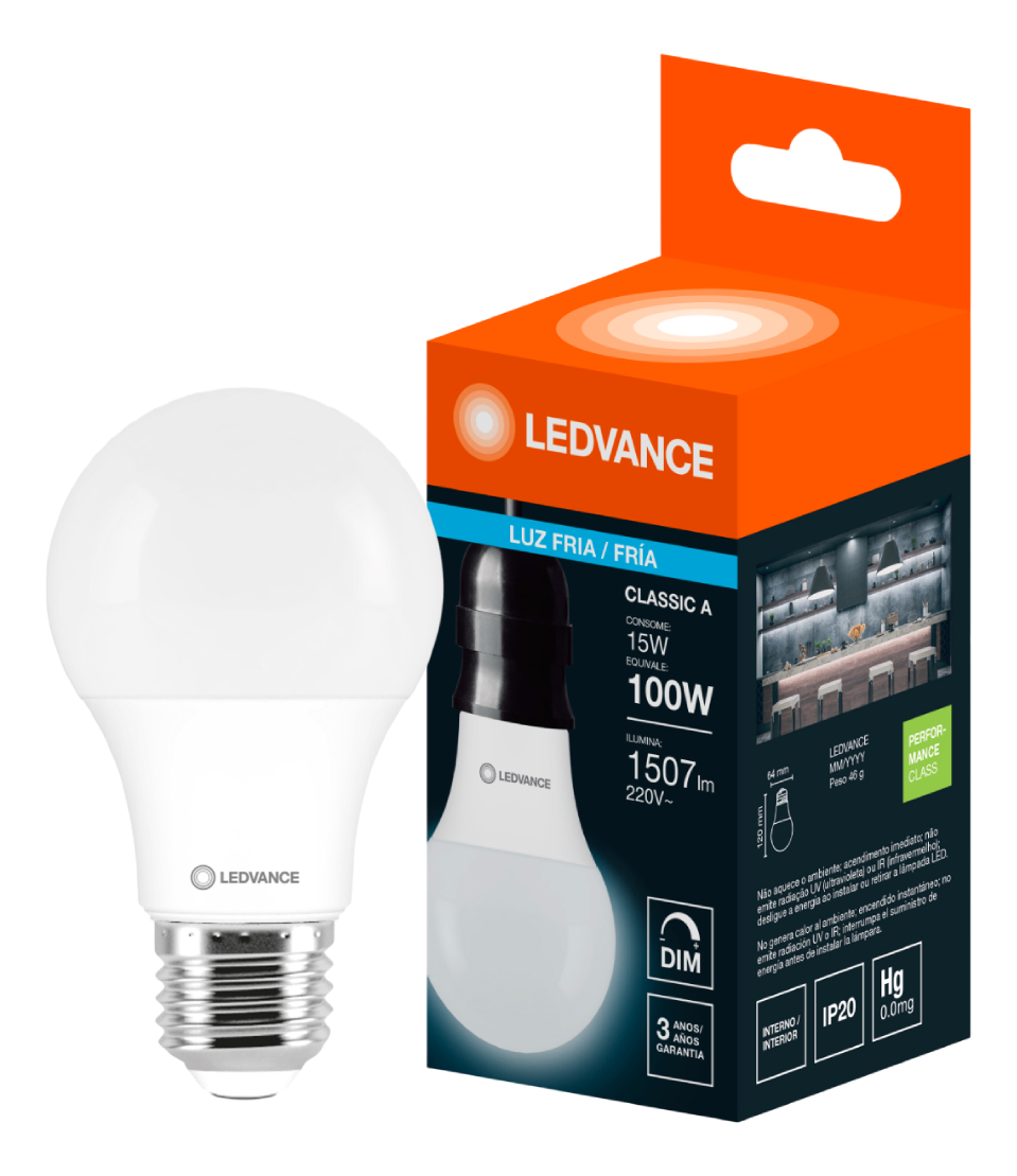 Lâmpada LED Classic A 15 W 6500 K 2