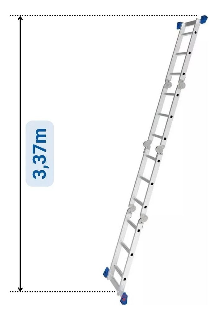 Escada Multifuncional 4x3 12 Degraus Mor 5