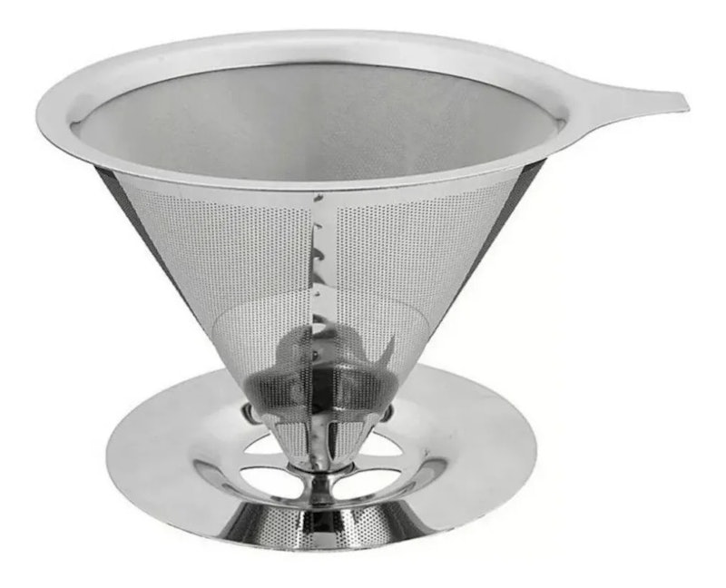 Filtro de Café Inox Até 4 Xícaras Ke Home 1