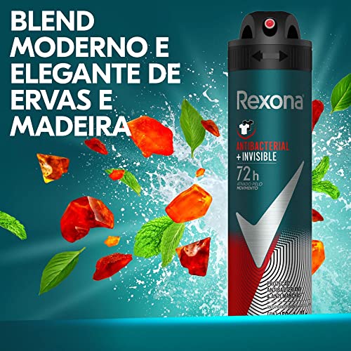 Antitranspirante Rexona Masculino Aerosol Antibacterial Invisible 2
