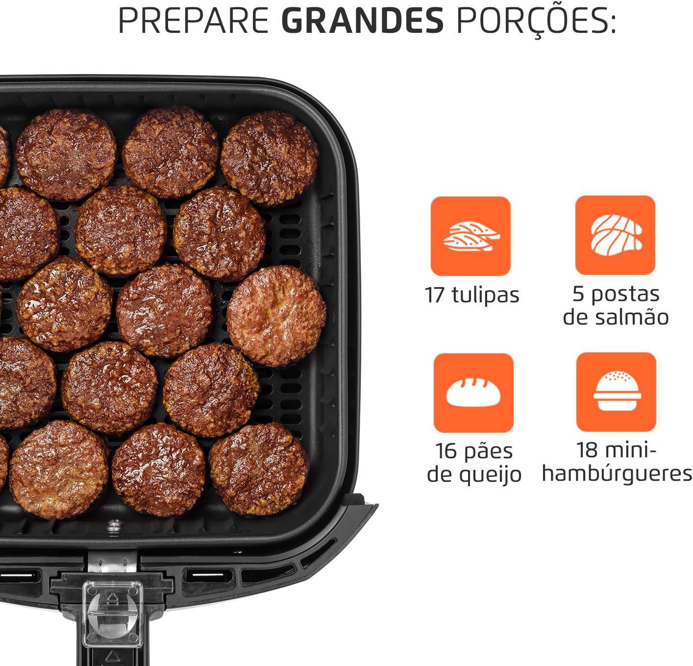 Fritadeira sem Óleo Air Fryer 5 L 3