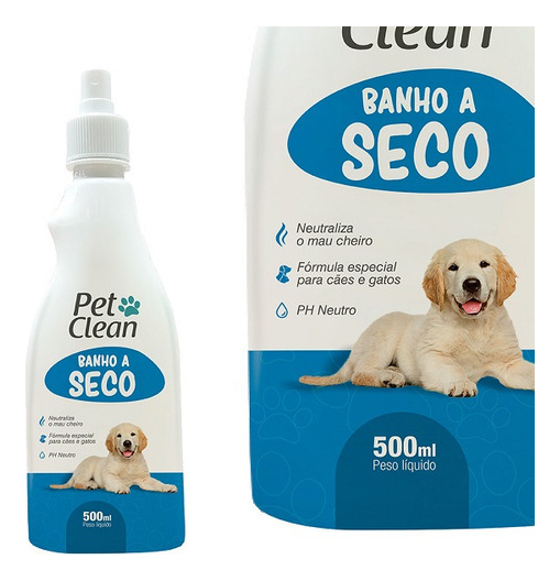 Banho a Seco Spray Pet Clean 2