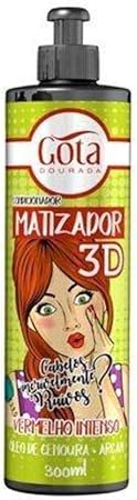 Matizador 3D Vermelho Intenso Gota Dourada 1