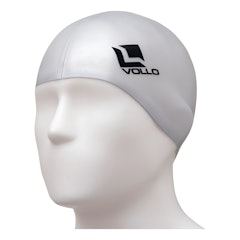 Touca de Natação de Silicone Prata Vollo