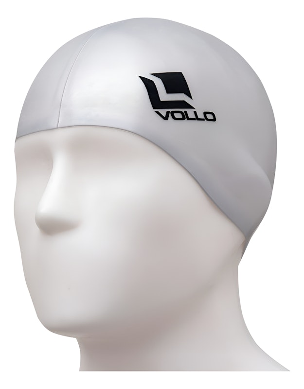 Touca de Natação de Silicone Prata Vollo 1
