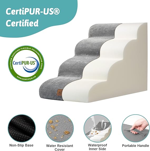 Escada Pet com 4 Degraus Curvos 5