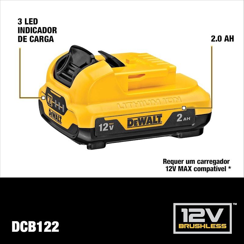 Parafusadeira e Furadeira 3/8" 12 V MAX DeWalt 3