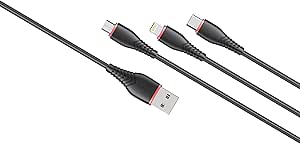 Cabo 3 em 1 Lightning, Tipo-C e Micro USB 1