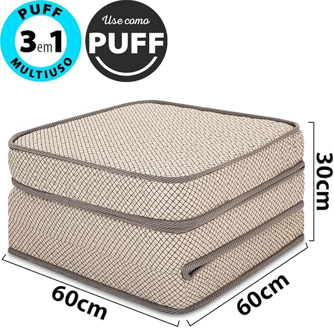 Puff Multiuso 3 em 1 Solteiro Espuma 2