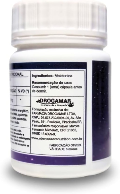 Melatonina 5 mg O Benessere Nutrition 3