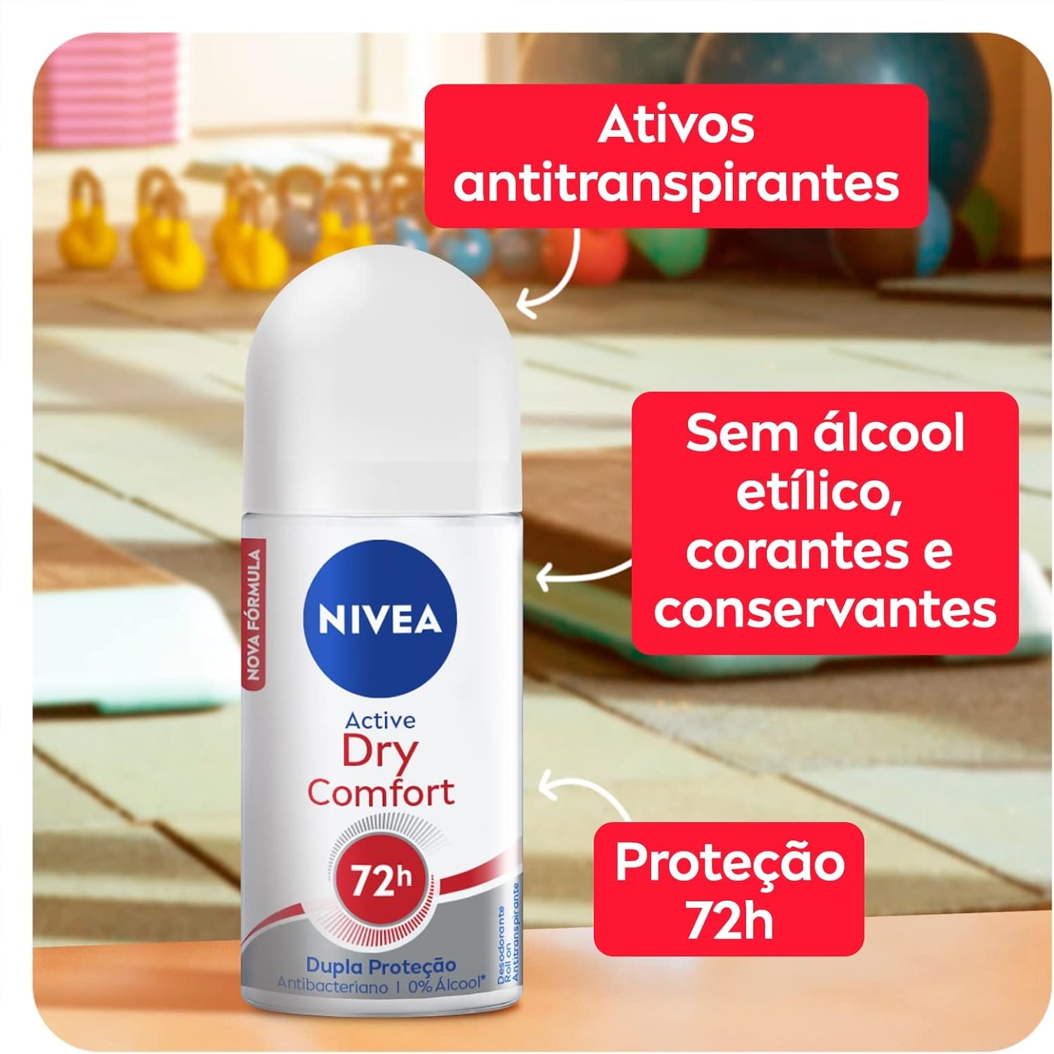 Antitranspirante Nivea Active Dry Comfort Roll On 3