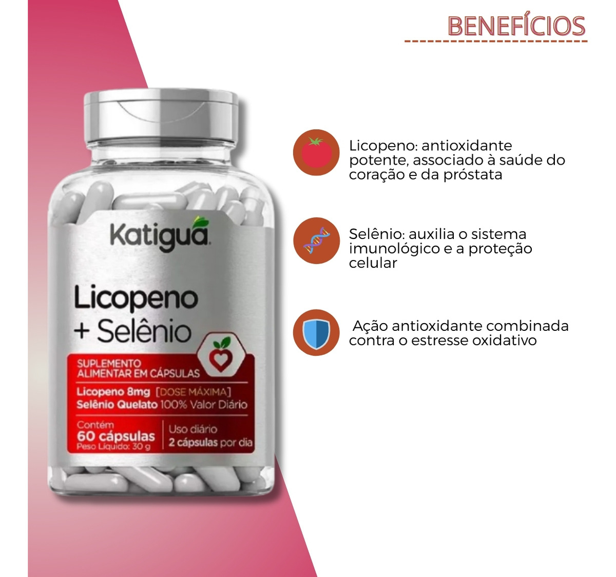 Licopeno + Selênio Katiguá 2