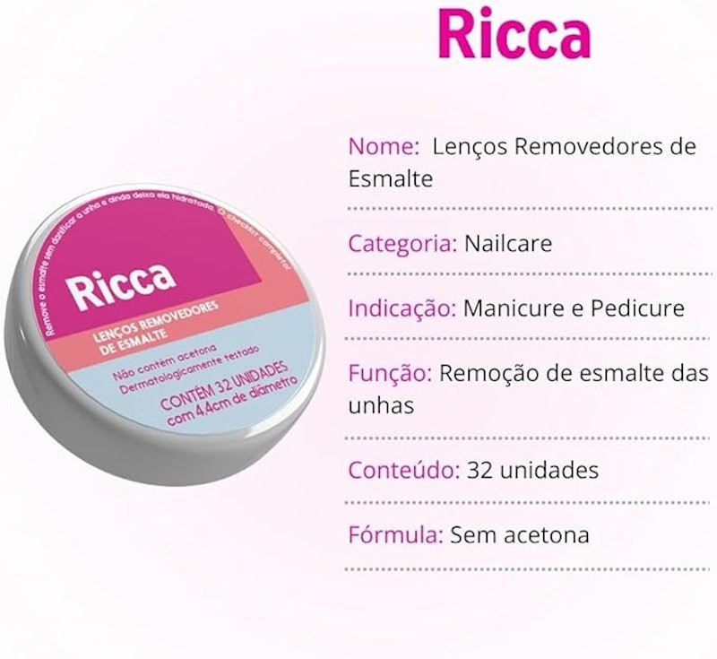 Lenço Umedecido Removedor de Esmalte 2