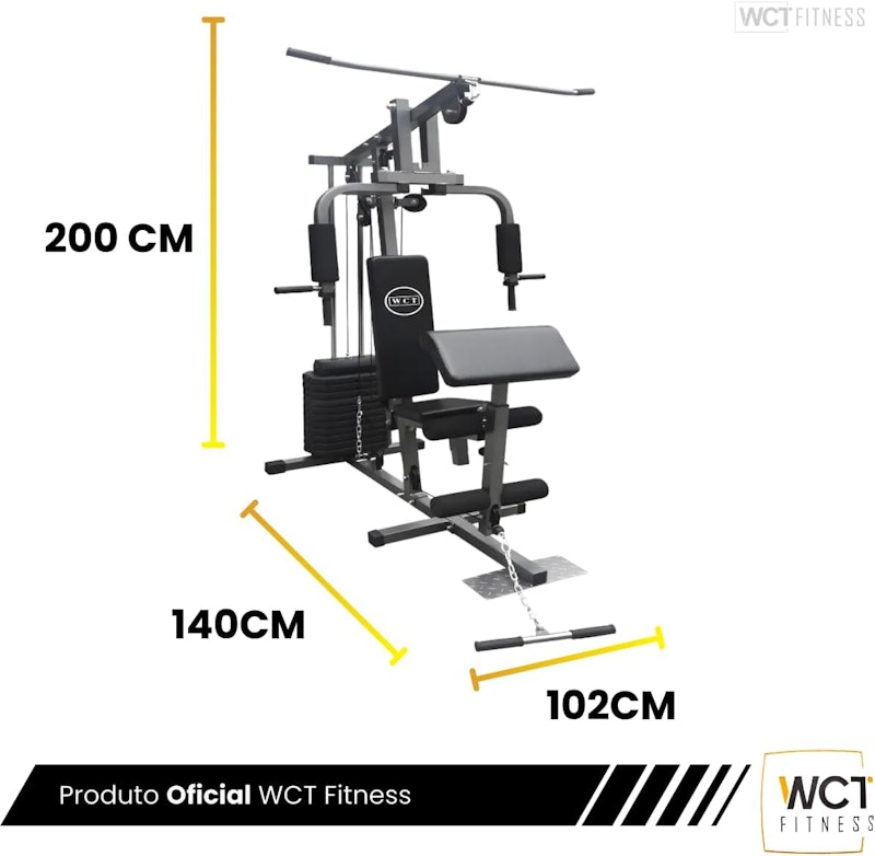 Estação Musculação 80 kg Multifuncional WCT Fitness 5