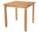 PDC Mesa de Jantar Quadrada de Madeira Maciça Marrom Antique 1