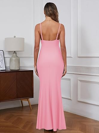Vestido Maxi Feminino com Alças Finas 5