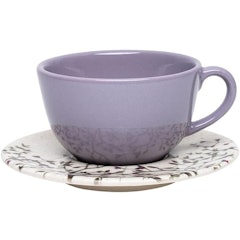 Conjunto de 6 Xícaras com Pires Unni Lilac