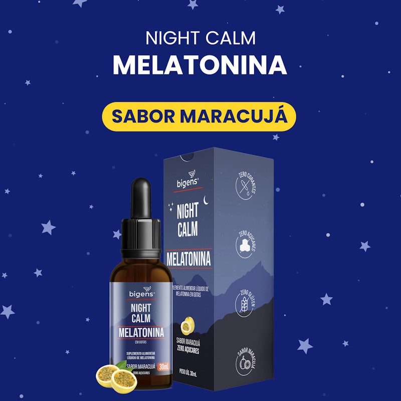 Night Calm Líquida Maracujá - Melatonina 2