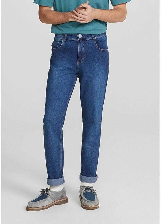 Calça Jeans Básica Masculina Reta Tradicional 2