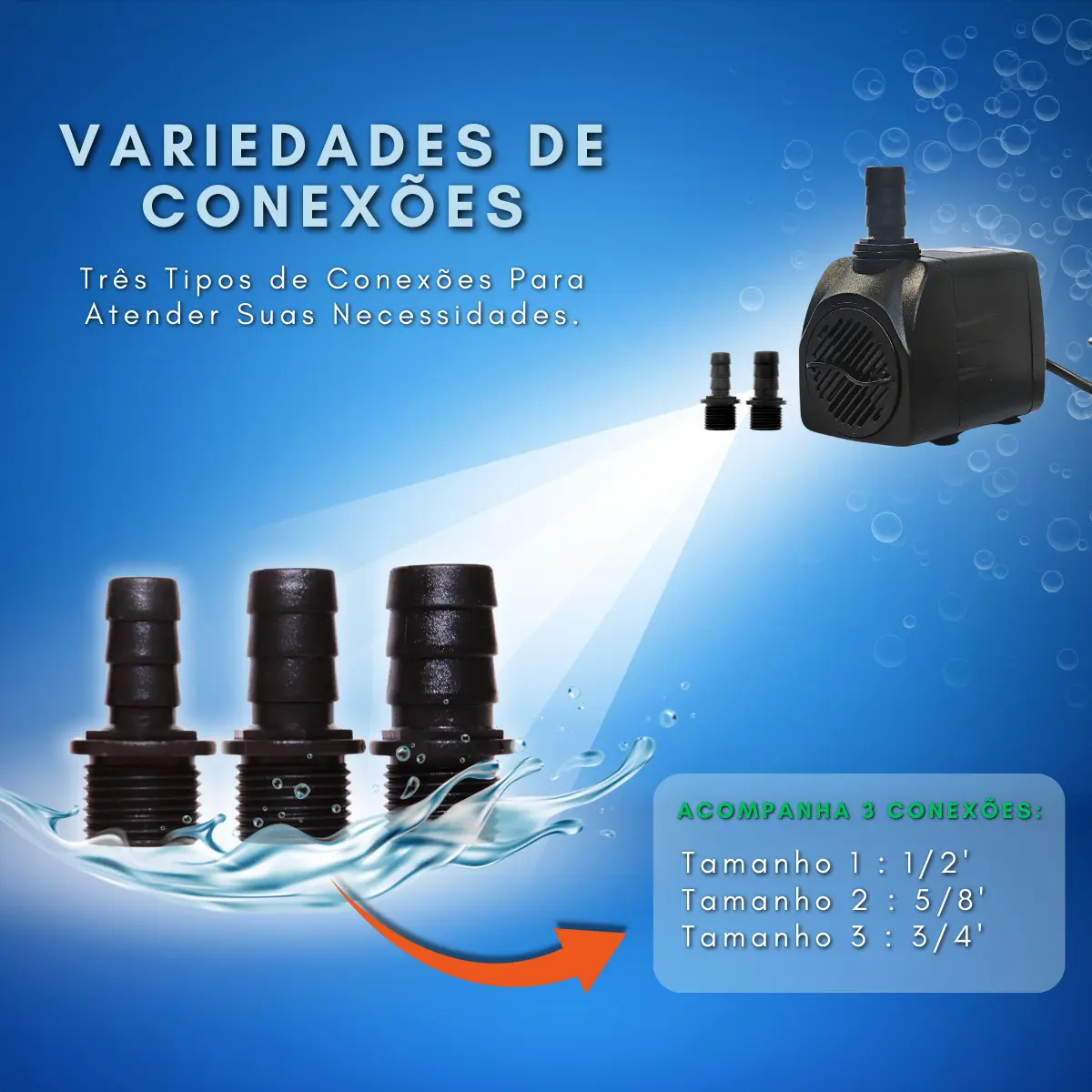 Bomba Submersa 2000 L/h 3