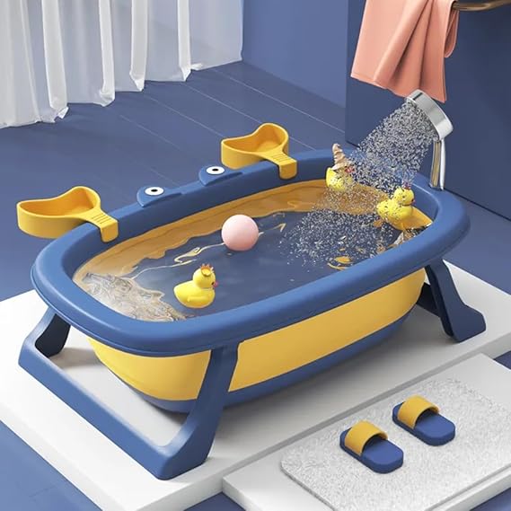 Banheira para Bebê Infantil Retrátil Dobrável Modelo Caranguejo Feliz 5