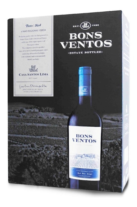 Vinho Tinto Português Bons Ventos Bag In Box 3 L 1