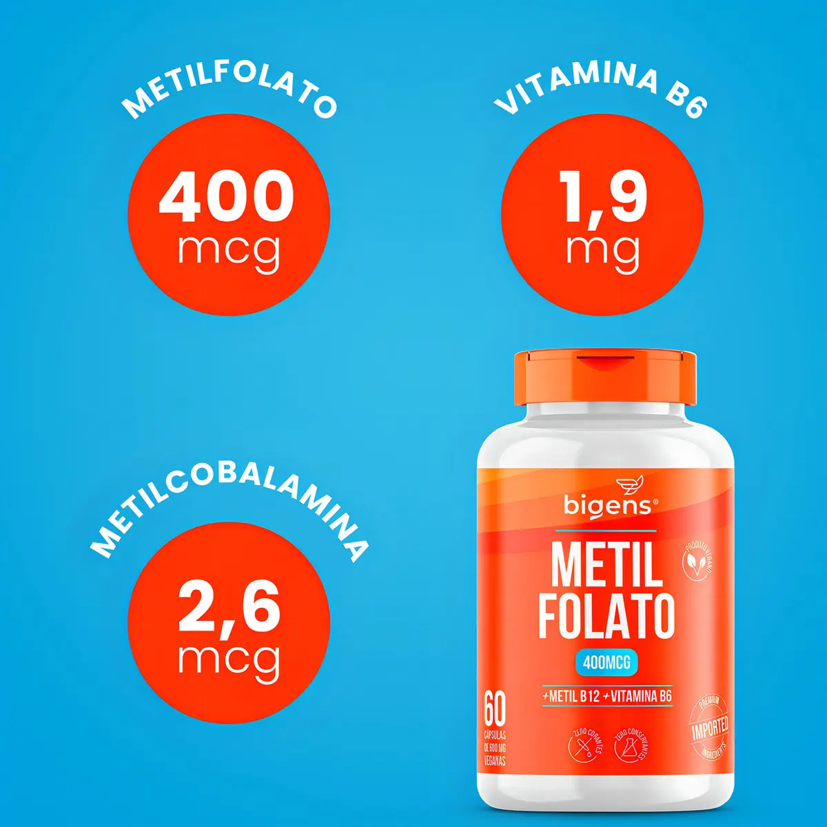 Metilfolato Metil B12 + B6 3