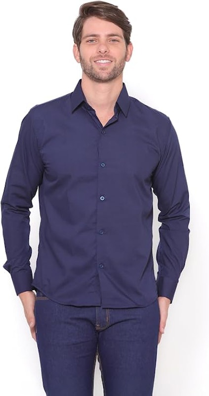 Camisa Social Manga Longa Slim Pthirillo 1