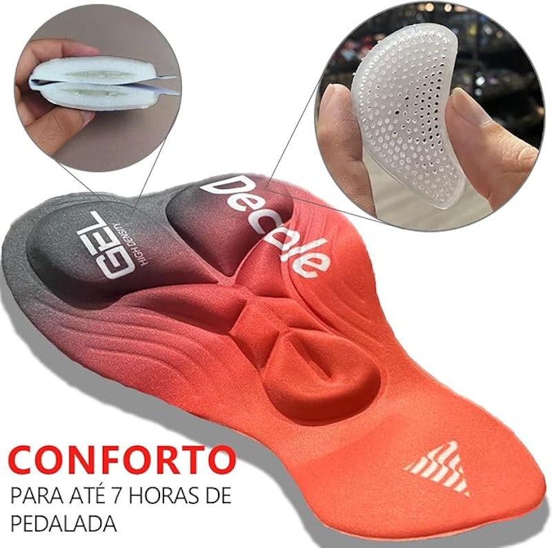 Bermuda Ciclismo Masculina de Compressão com Forro Gel 5