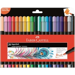 Canetinha SuperSoft 20 Cores Faber-Castell