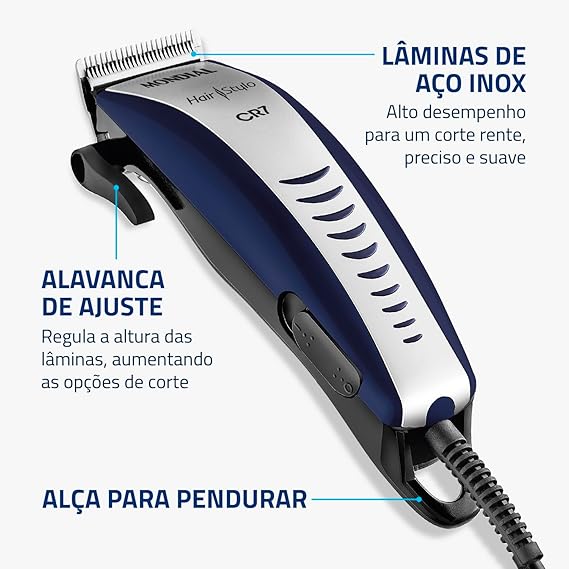 Cortador de Cabelos Hair Stylo Cr7 3