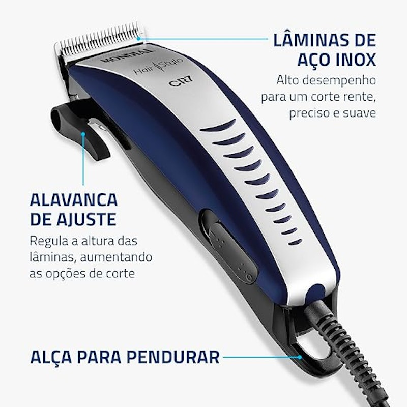 Cortador de Cabelos Hair Stylo Cr7 3