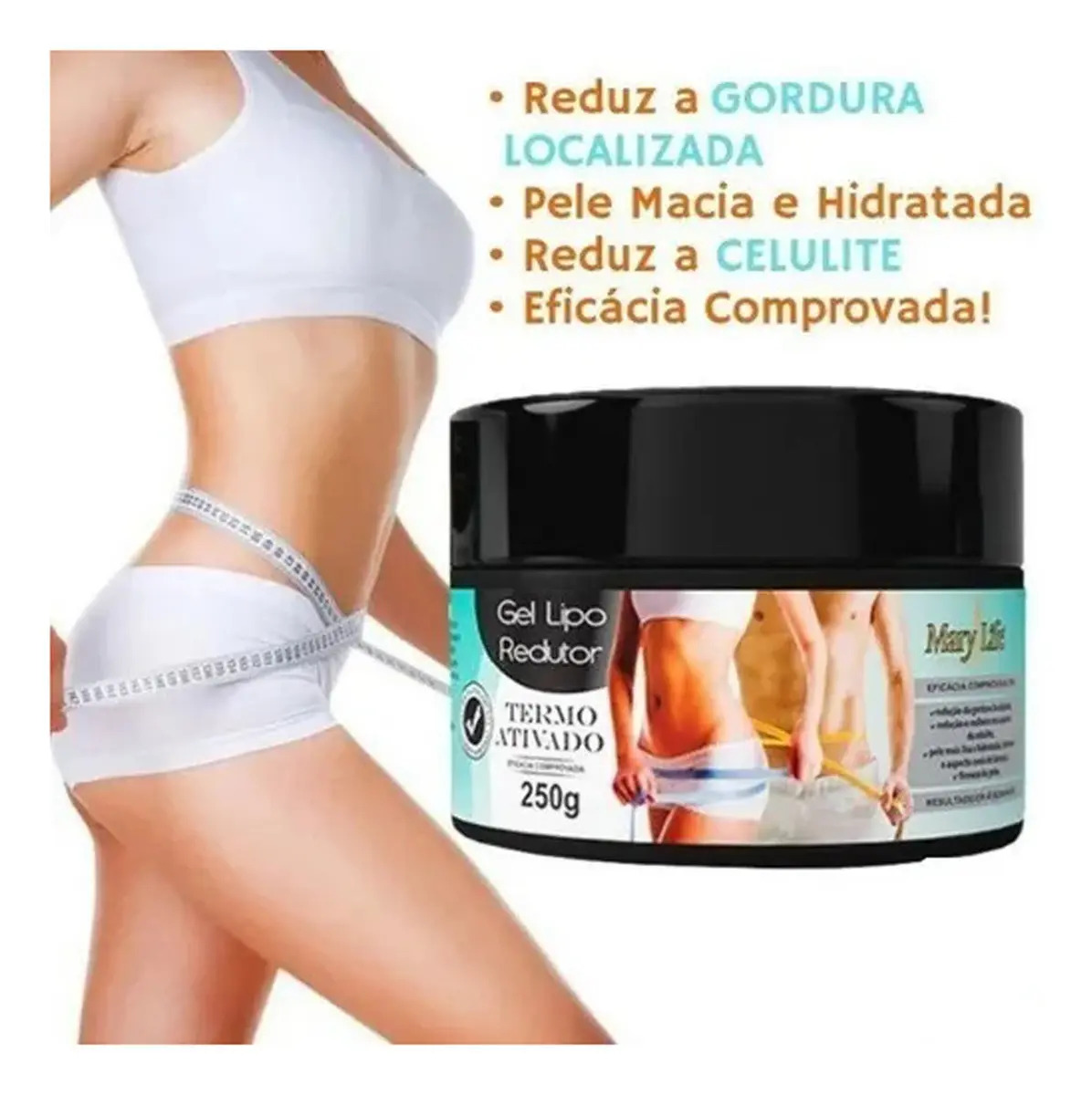 Gel Lipo Redutor Termoativado Mary Life 2