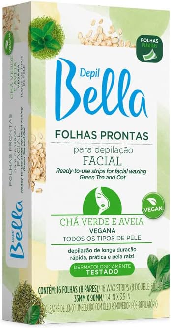 Folhas Prontas Para Depilação Facial Depil Bella 1
