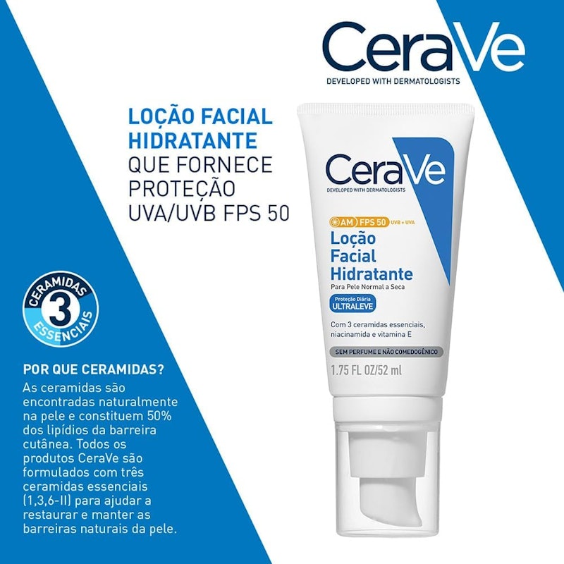 Loção Facial Hidratante FPS50 CeraVe 2