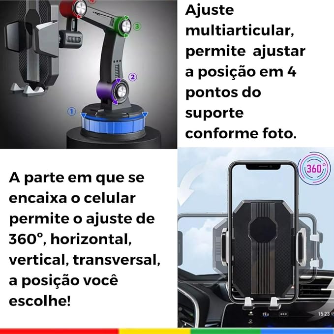 Suporte Universal de Celular para Carro It-Blue 5