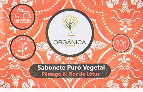 Sabonete em Barra Puro Vegetal Pêssego e Flor de Lótus 1
